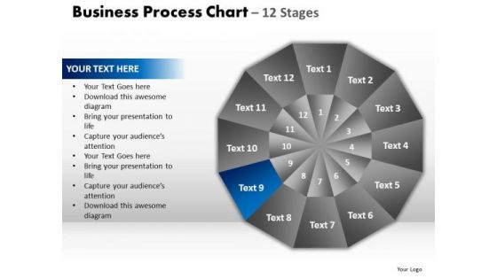 PowerPoint Themes Company Circular Quadrant Ppt Slide Designs