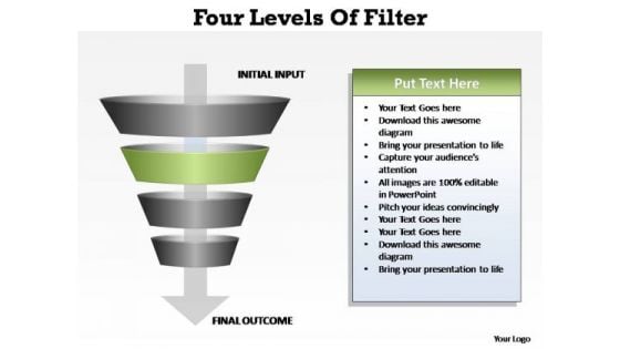 PowerPoint Themes Company Four Levels Ppt Backgrounds