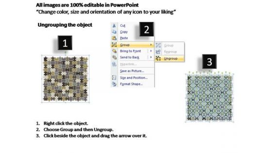 PowerPoint Themes Company Puzzle Matrix Ppt Templates