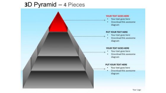 PowerPoint Themes Company Strategy Pyramid Ppt Backgrounds