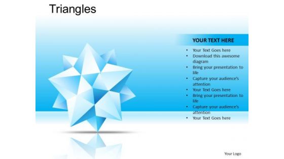 PowerPoint Themes Corporate Leadership Triangles Ppt Presentation Designs