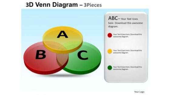 PowerPoint Themes Corporate Teamwork Venn Diagram Ppt Process