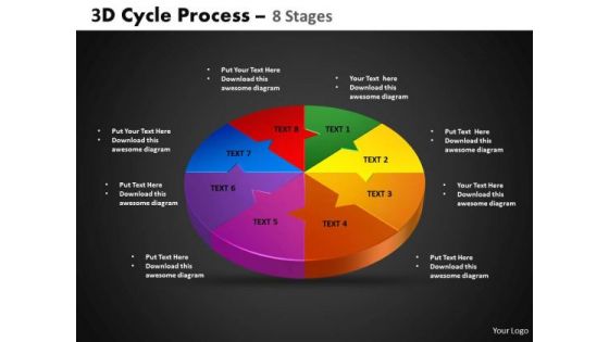 PowerPoint Themes Cycle Chart Cycle Process Ppt Slides