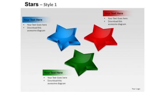 PowerPoint Themes Diagram Stars Ppt Templates