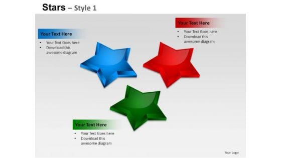 PowerPoint Themes Diagram Stars Ppt Templates