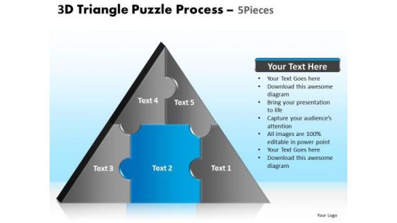 PowerPoint Themes Diagram Triangle Puzzle Ppt Backgrounds