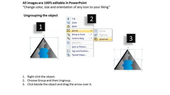 PowerPoint Themes Diagram Triangle Puzzle Ppt Backgrounds