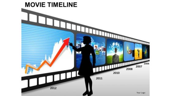 PowerPoint Themes Download Movie Timeline Ppt Themes