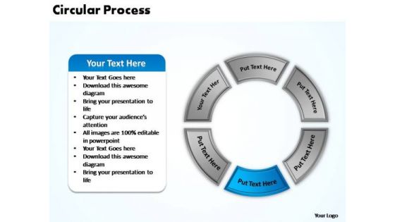 PowerPoint Themes Editable Circular Process Ppt Template