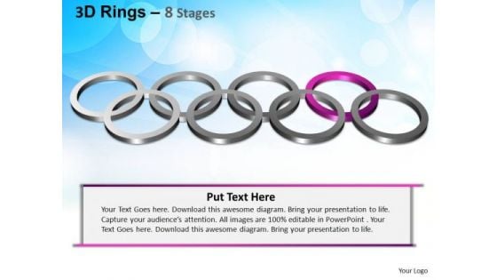 PowerPoint Themes Editable Rings Ppt Template