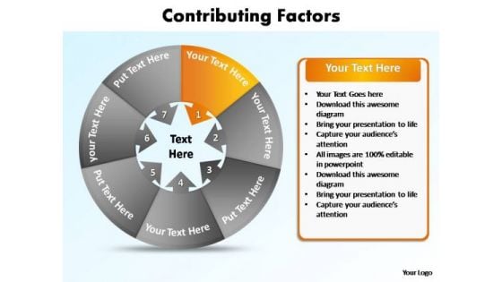 PowerPoint Themes Education Contributing Factors Ppt Design Slides