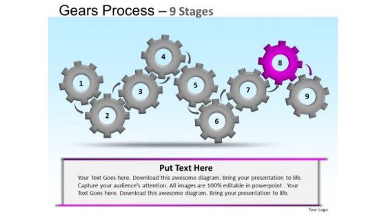 PowerPoint Themes Education Gears Ppt Themes