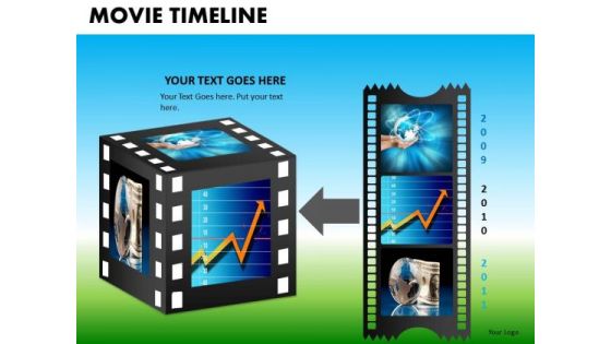 PowerPoint Themes Executive Competition Vision Movie Timeline Ppt Slide