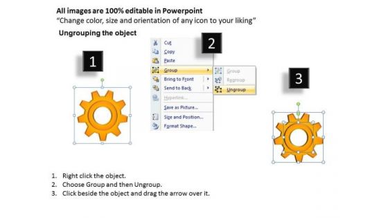 PowerPoint Themes Gears Process Marketing Ppt Templates