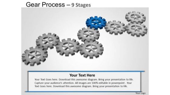 PowerPoint Themes Global Gears Process Ppt Backgrounds