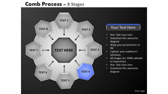 PowerPoint Themes Global Hub And Spokes Process Ppt Backgrounds