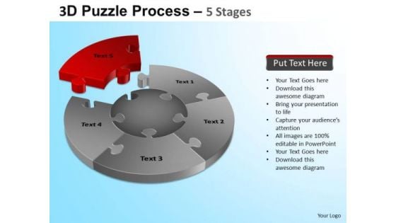 PowerPoint Themes Global Jigsaw Pie Chart Ppt Backgrounds