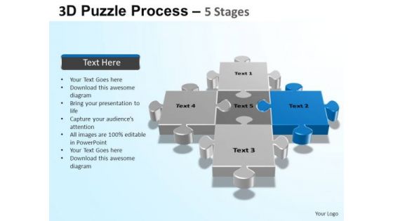 PowerPoint Themes Global Puzzle Process Ppt Slides