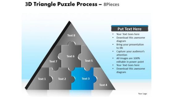 PowerPoint Themes Global Triangle Puzzle Ppt Design