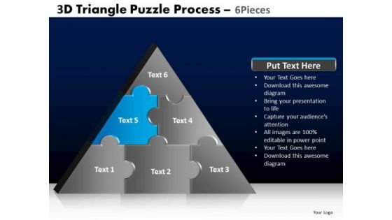 PowerPoint Themes Global Triangle Puzzle Ppt Presentation