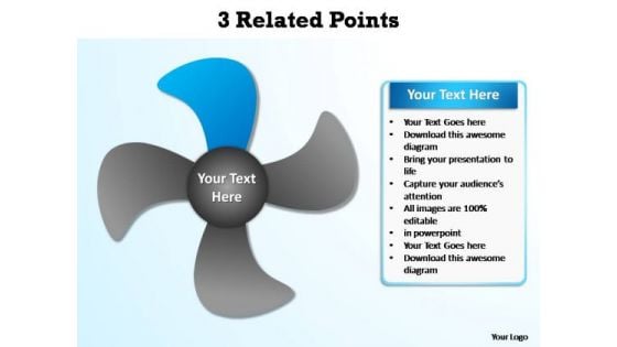 PowerPoint Themes Graphic Related Points Ppt Template