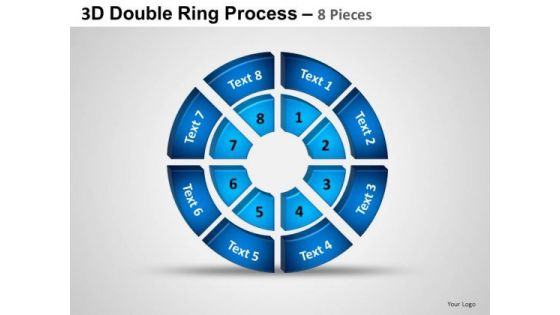 PowerPoint Themes Growth Double Ring Ppt Design Slides