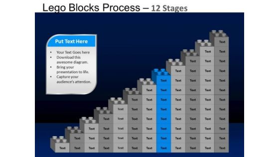 PowerPoint Themes Growth Lego Blocks Ppt Slide