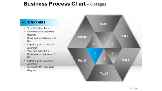 PowerPoint Themes Image Hexagon Pie Chart Ppt Backgrounds