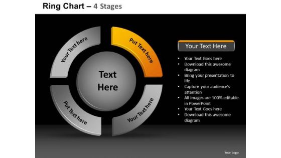 PowerPoint Themes Image Ring Chart Ppt Template