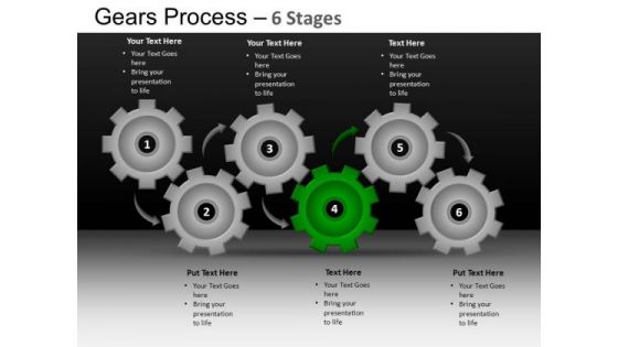 PowerPoint Themes Leadership Gears Process Ppt Theme