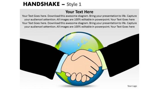 PowerPoint Themes Leadership Handshake Ppt Templates