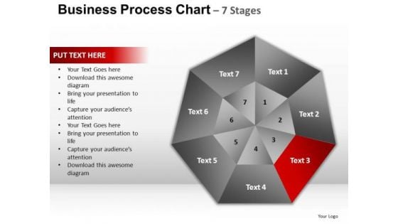 PowerPoint Themes Leadership Hexagon Pie Chart Ppt Backgrounds