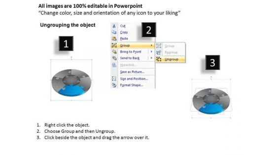 PowerPoint Themes Leadership Jigsaw Pie Chart Ppt Backgrounds