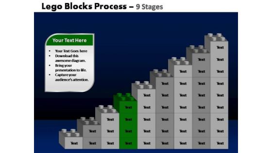 PowerPoint Themes Leadership Lego Blocks Ppt Template