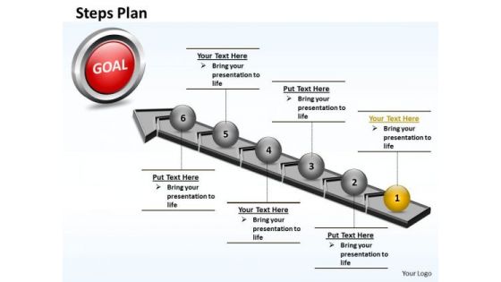 PowerPoint Themes Leadership Steps Plan 6 Stages Style 4 Ppt Template