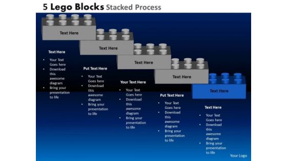 PowerPoint Themes Lego Blocks Stacked Graphic Ppt Presentation