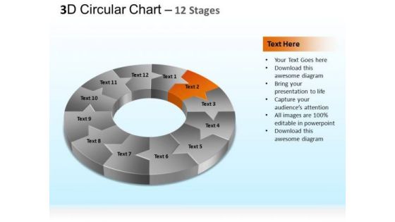 PowerPoint Themes Marketing Circular Ppt Slides