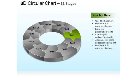 PowerPoint Themes Marketing Circular Ppt Templates