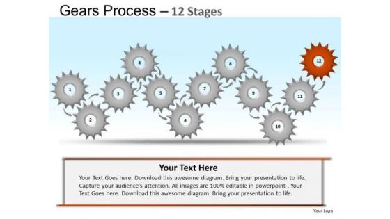 PowerPoint Themes Marketing Gears Ppt Designs