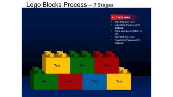 PowerPoint Themes Marketing Lego Blocks Ppt Backgrounds