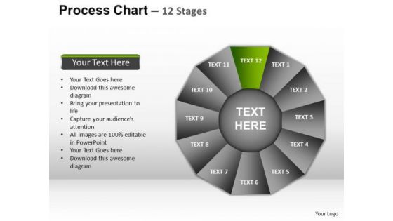 PowerPoint Themes Marketing Process Chart Ppt Slide