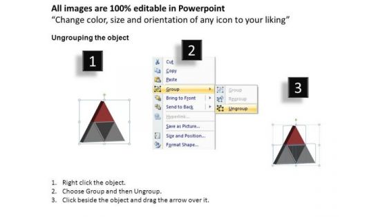 PowerPoint Themes Marketing Pyramid Pieces Ppt Themes