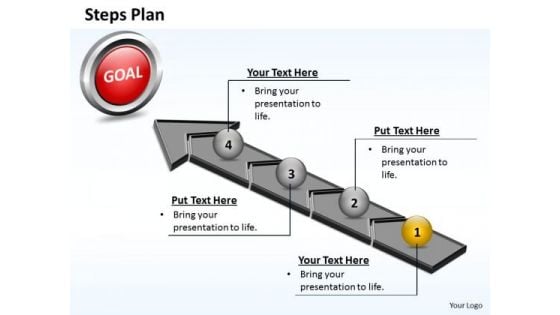 PowerPoint Themes Marketing Steps Plan 4 Stages Style 4 Ppt Templates