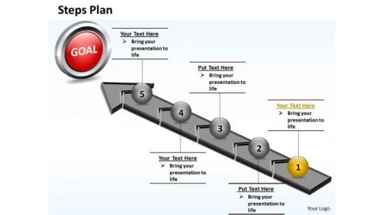 PowerPoint Themes Marketing Steps Plan 5 Stages Style 4 Ppt Templates