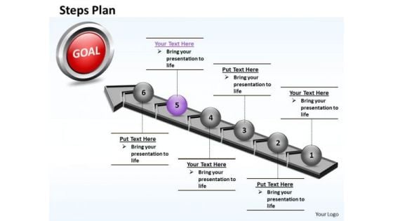 PowerPoint Themes Marketing Steps Plan 6 Stages Style 4 Ppt Templates