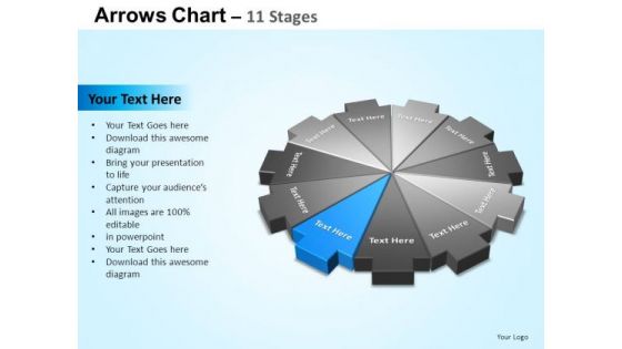 PowerPoint Themes Process Arrows Chart Ppt Slides