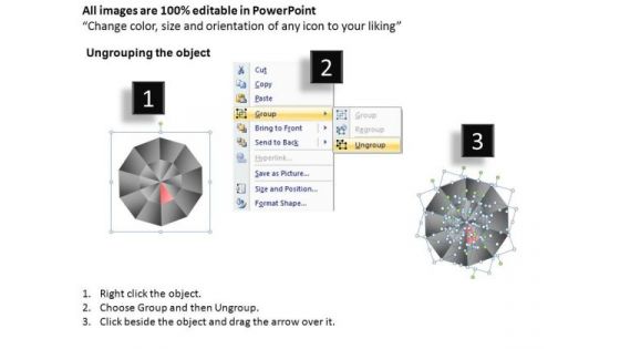 PowerPoint Themes Process Circular Quadrant Ppt Design