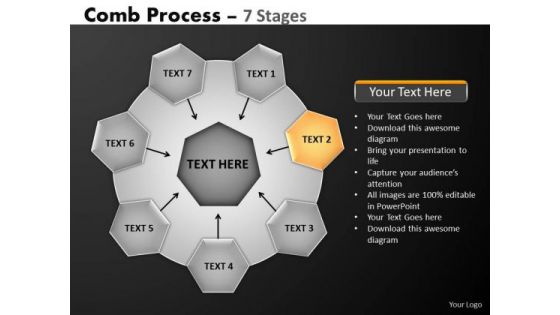 PowerPoint Themes Process Hub And Spokes Process Ppt Backgrounds