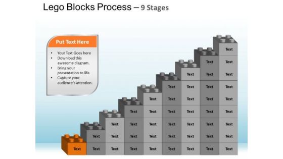 PowerPoint Themes Process Lego Blocks Ppt Presentation Designs