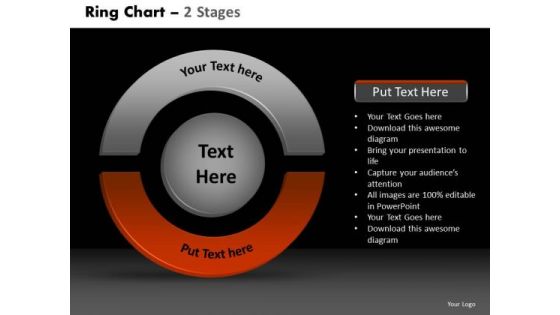 PowerPoint Themes Process Ring Chart Ppt Slides